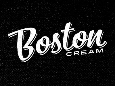 Boston Cream branding logo vintage boston cream
