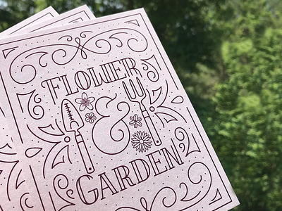 Flower & Garden clean design disney epcot graphic design illustration illustrator lettering vector