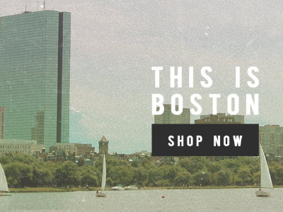 This is Boston. banner boston design shopping texture vintage weathered web