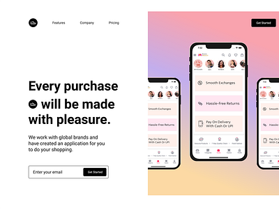 E Commerce App Landing Page