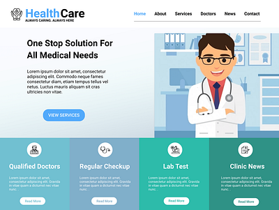 Health Care Medical Web branding healthcare hospitality medical app motion graphics typography ui ux vector website design