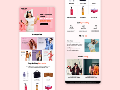 E Commerce - Fashion Website branding customer experience e commerce fashion features landing page product page design uiux user interface website design