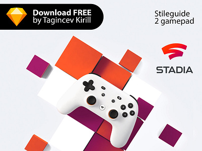 Stadia [Google] 2019 color download free game gamepad google logo sketch stadia stileguide