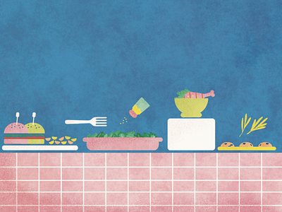 Table setting – Recipe illustration food food illustration graphic design illustration table setting vector vector art