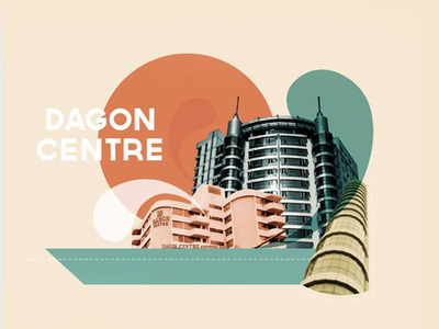 Dagon Centre Redesign architecture collage graphic graphic design myanmar yangon