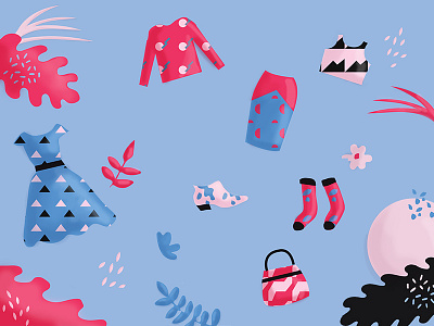 Closet Sale Illustration clothing illustration pattern