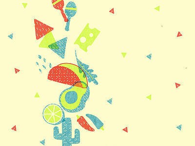 Tacos Galore! design illustration minimal nachos pattern taco