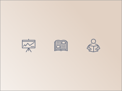 Project Icons areas of study courses flat design icon icons student students