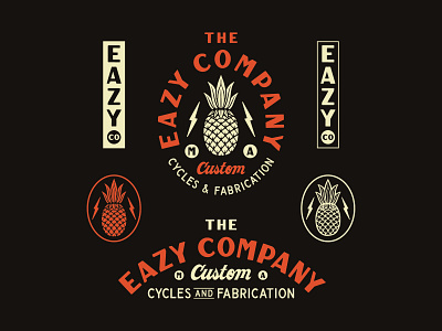 The Eazy Company branding design drawing graphic design hand drawn hand lettering handmade illustration lettering type