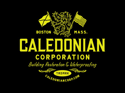 Caledonian Corporation branding branding design caledonian design drawing graphic design handmade illustration lettering