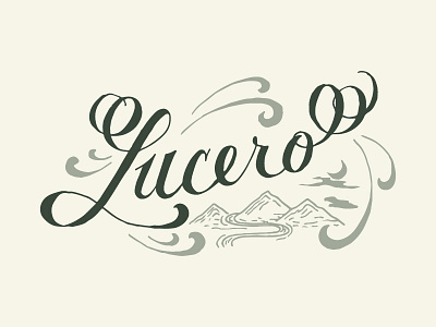 Lucero calligraphy graphic design hand lettering illustration lettering lucero script