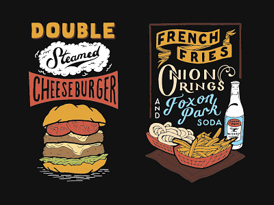 Steamed Cheeseburgers design drawing graphic design handmade illustration steamed cheeseburger