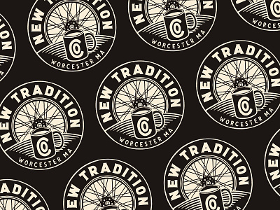 New Tradition Co. branding design hand drawn illustration lettering massachusetts new tradition company type worcester