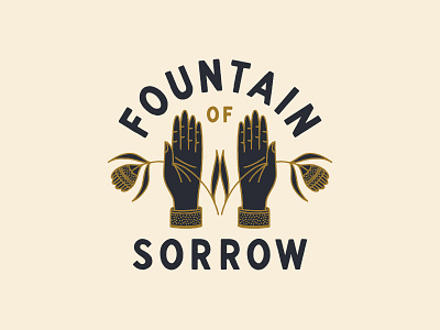 Fountain of Sorrow branding design fountain of sorrow hand drawn illustration jackson browne lettering type