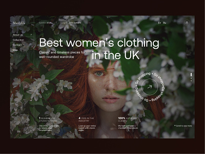 Marry.Ua - Concept Store women's clothing clean clothes e-commerce design ecommerce landing marketplace modern online shop product cart shop ui uiux web website