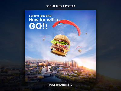 Restaurant Social Media Poster illustration