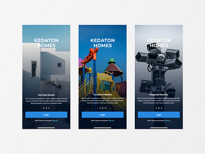 Kedaton Homes Onboarding Screen android app iosapp mobileapp mobiledesign onboardingscreen uiux design