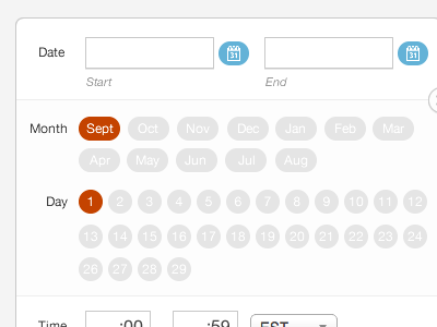 Date / Time Picker Concept date and time picker date picker time picker