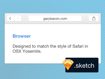 Browser Frame OSX Yosemite browser freebie osx resource safari sketchapp yosemite
