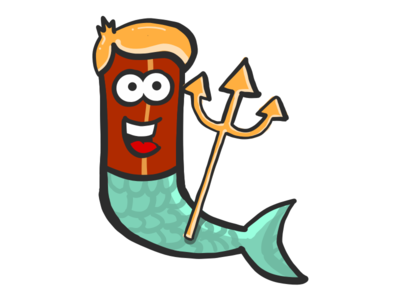 Bacon Merman emoji merman mister bacon sea stickers