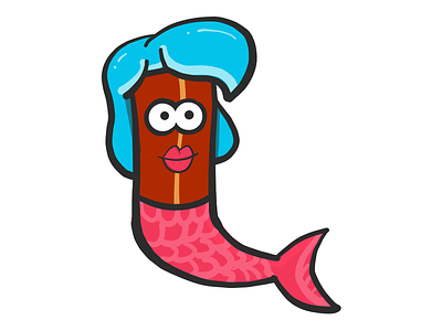 Bacon Mermaid emoji mermaid mister bacon sea stickers