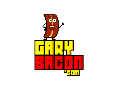 Gary Bacon Pixel Logo bacon logos pixel art