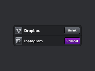 Settings dropbox instagram ios ipad settings