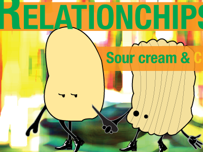 Relationchips Chip Bag art bag chips funny graphic design illustration photography rebound relationchips relationships snack typography