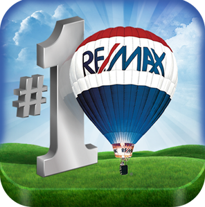 RE/MAX Rebound air app application balloon clouds design estate graphic grass iphone landscape number one real reflection remax sky sun