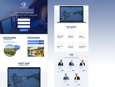 Dimond Estate (project name) ui ui ux web design website design