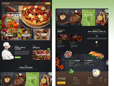 Pizza Website graphic design ui ui ux website website design