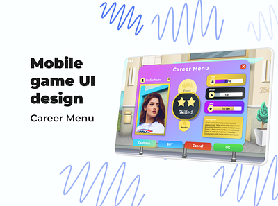 Mobile game UI design app design gamedesign ui ux