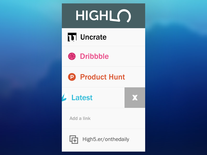 High5 Sharing Concept app concept high five idea logo minimalist on the daily sharing ui ui design