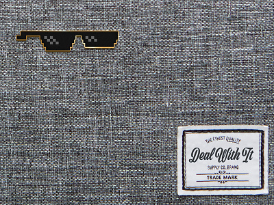 Deal With It Enamel Lapel Pin deal with it design enamel lapel pin meme mockup mockups pin sidecar sunglasses
