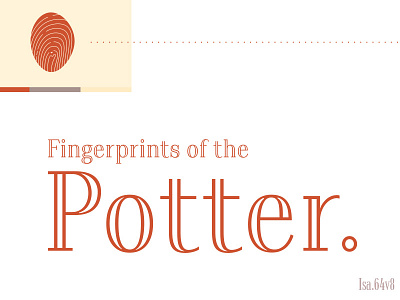 Fingerprints Elements & Type azote elements fingerprint fingerprints isaiah potter slides teaching type