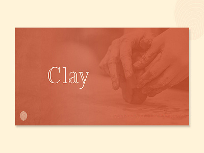 Presentation Slide brand clay design details minimalism minimalist pottery presentation slide