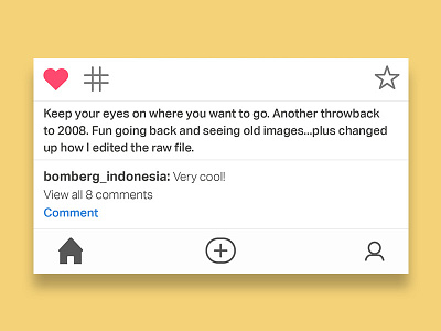 Instagram Info / Comment Section comment ig instagram irs photo photography redesign ui