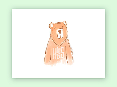 Bear Hugs bear bear hugs brushes hug hugs illustration kyle webster brushes