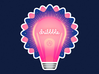 Dribbble :: A place to get inspired. dribbble light lightbulb playoff sticker sticker mule