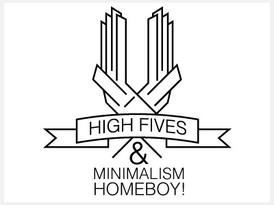High Five Thanks! invited minimalism thanks thanks homeboy