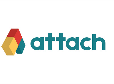 Attach Logo branding design flat logo nonprofit vector