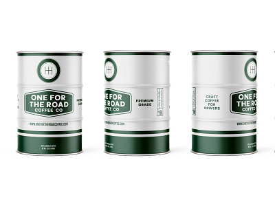 One for the Road Coffee Can branding coffee design packaging product