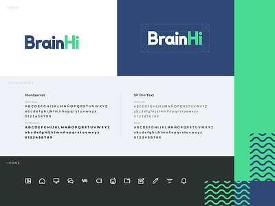 BrainHi Brand affinity designer app branding design logo typography vector