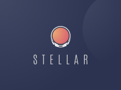 Stellar Logo astronaut illustration logo space