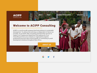 ACIPP re-design re design ui web design