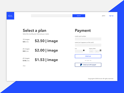 moiré Checkout | Day 002 checkout checkout page daliy ui design minimal design monthly monthly subscription paypal subscription ui web web design