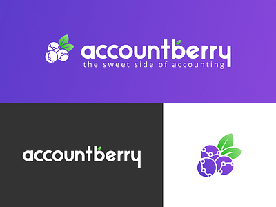 accountberry Logo branding design icon logo minimal design typography vector