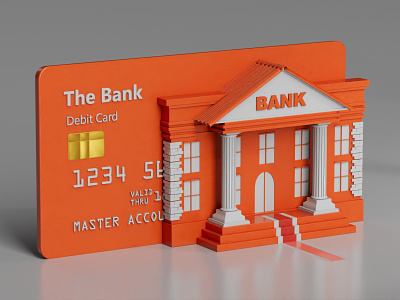 BANK 3d animation bank branding card design graphic design illustration logo motion graphics sport typography ui ux vector