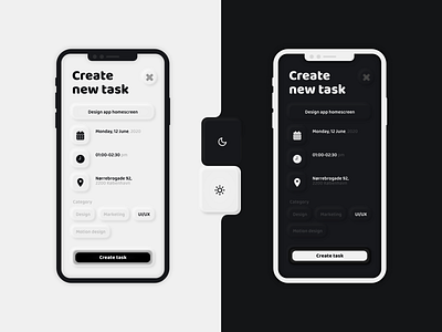 Task Management App app app design dark dark mode design icon light management management app minimal mobile app neumorphism planner task task management task management app to do to do app to do list ui