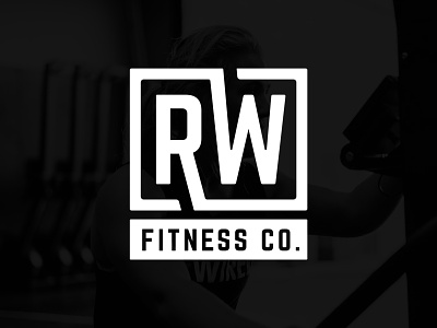 Rewired Fitness Logo Abbreviated bold branding crossfit fitness gym logo redesign rewired